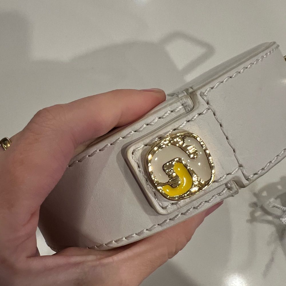 Rachel Comey Rider Circle Bag Ivory White Leather Round Brass Top Handle Rare - Picture 11 of 15